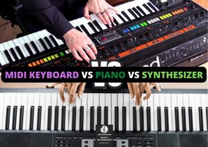 Difference between MIDI keyboard vs piano vs synthesizer