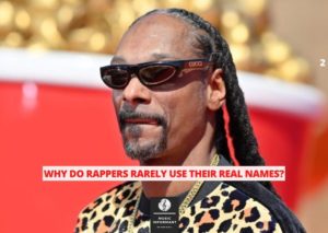 Why do rappers rarely use their real names?